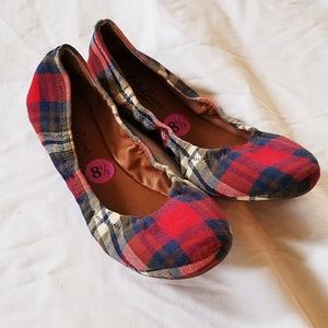 Plaid Lucky Brand Flats